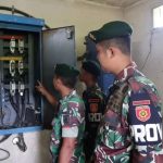 Cegah Bahaya Kebakaran Akibat Konsleting Listrik,Yon Armed 12 Kostrad Periksa Instalasi Listrik Pangkalan