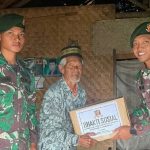 Latìhan Persiapan Tugas dan Beramal, Yonarmed 10 Kostrad Bagikan Sembako Gratis