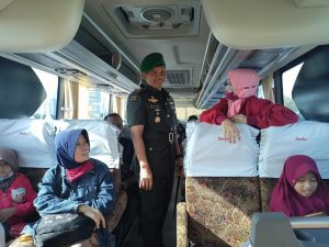 Dandim 0501 JP Dampingi Pangdam Jayakarta Lepas Mudik Gratis Angkutan Lebaran 1444 H Pemerintah Provinsi DKI Jakarta