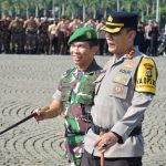 Dandim 0501/JP Dampingi Pangdam Jaya dalam Apel Gelar Pasukan Operasi Ketupat 2023