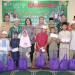 Kapolres Metro Jakarta Timur Menghadiri Santunan Anak Yatim di Masjid Raudhatusolihin Pulogebang