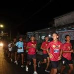 Sahur Run 2023, Yonif PR 501 Gandeng Indo Madiun Runners Jelajahi Gemerlap Malam Kota Madiun