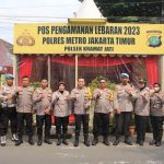 Kapolres Metro Jakarta Timur Bersama PJU Polres Lakukan Pengecekan Kesiapsiagaan Petugas Pospam dan Posyan