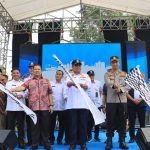 Kapolres Metro Tangerang Kota Hadiri Pelepasan Ribuan Pemudik Kemenhub RI di Terminal Poris Plawad