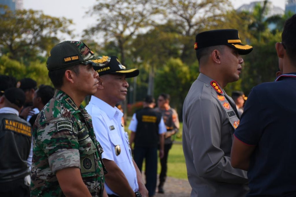 Forkopimko Jakarta Pusat Gelar Apel Pengaman Malam Takbiran