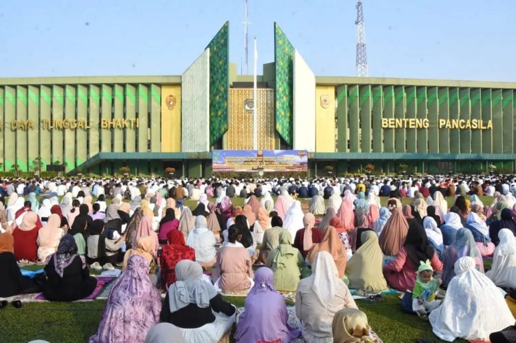 Kodam Jaya Menggelar Shalat Idul Fitri I Syawal 1444 H di Lapangan Makodam Jaya