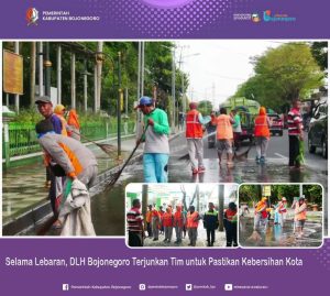 Selama Lebaran, DLH Bojonegoro Terjunkan Tim untuk Pastikan Kebersihan Kota