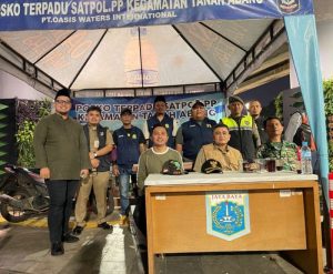 Tiga Pilar Tanah Abang Gelar Patroli Posko Terpadu