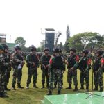 Pastikan Prajuritnya Siap Tugas Operasi Tempur, Danbrigif MR 6 Kostrad Cek Kesiapan Satgas Yonif 411 Kostrad