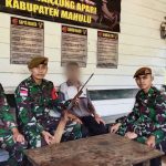Kembali Satgas Pamtas Yonarmed 5/105 TRK Pancagiri Terima Senpi Rakitan