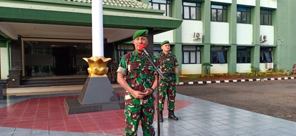 Kasdim 0505/JT Pimpin Apel Kembali Cuti Dan Pemberangkatan Cuti Gel ke 2