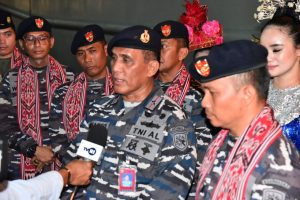 Danlantamal XII Sambut Kedatangan Satgas Operasi Trisila 2023