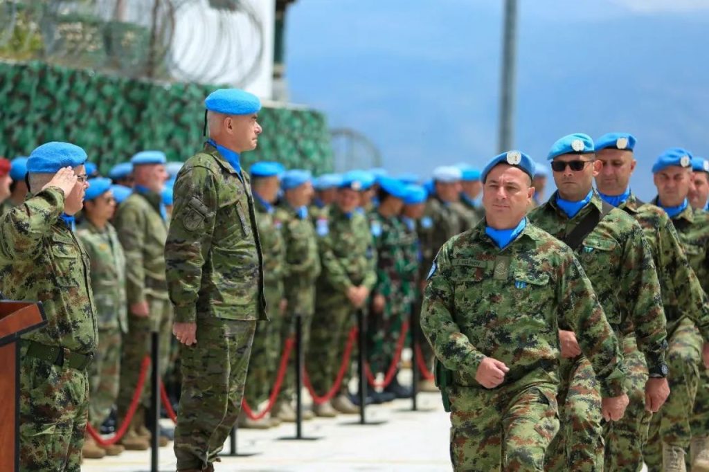 Dansatgas Indobatt XXIII-Q Menghadiri Medal Parade And Serbian Armed Forces Day Celebration Ceremony di UNP 9-66