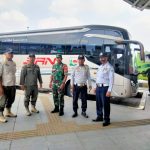 Pengamanan Arus Balik Mudik H+6 Lebaran, Koramil 06/Cakung Bersama Tiga Pilar Amankan Terbus Pulogebang