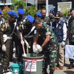 Danrem 121/Abw Menghadiri Kegiatan Pemusnahan Barang Bukti Sabu-Sabu Seberat 12,499 Kg