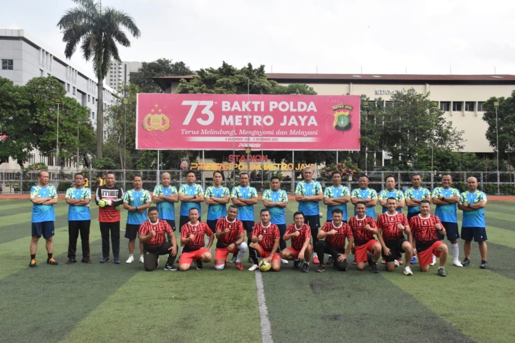 Sinergitas TNI-Polri, Polda Metro Jaya dan Pangdam Jaya Berolahraga Bersama