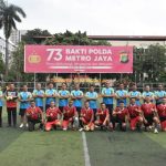 Sinergitas TNI-Polri, Polda Metro Jaya dan Pangdam Jaya Berolahraga Bersama