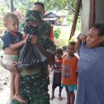 Kodim 1710/Mimika Melalui Koramil Jajaran Terus Dukung Program Penurunan Jumlah Stunting Di Wilayah Binaan