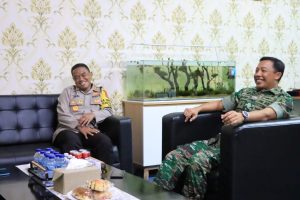 Dandim 0507/Bekasi Terima Kunjungan Silaturahmi Kapolres Metro Bekasi Kota