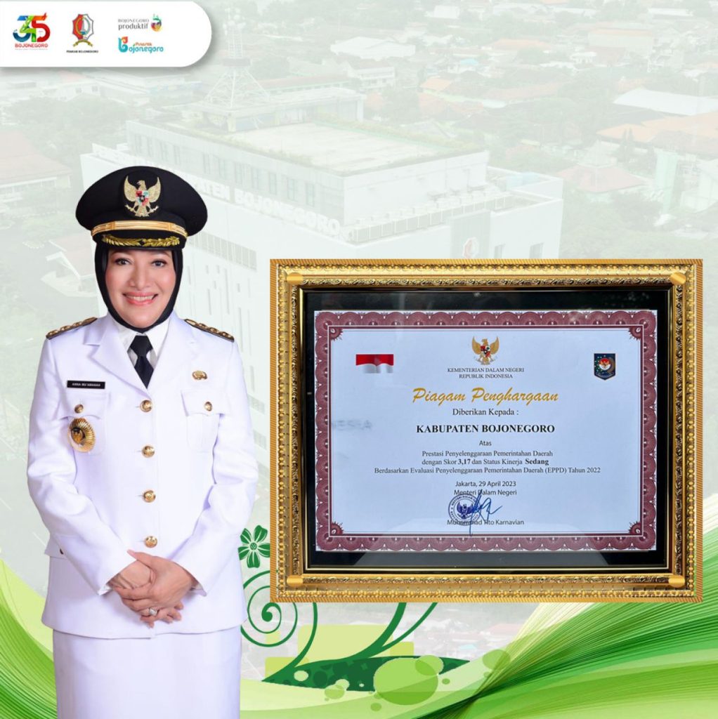 Pemkab Bojonegoro Meraih Penghargaan 10 Besar Tertinggi Nasional