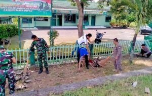 Perkuat Sinergitas, TNI-Polri di Kedungadem Bojonegoro Kurve Bersama