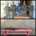 Pasang Filter Air Siap Konsumsi di Pulau Magaliho, Satgas Yonarhanud 3/YBY Terima Senpi Jenis SMB Kal 12,7 MM Dari Warga