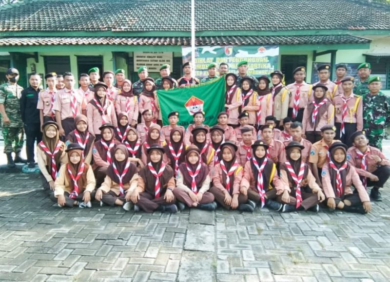 Anggota Baru Saka Wira Kartika Koramil Tambakrejo Bojonegoro Dikukuhkan