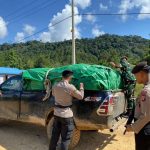 Ciptakan Rasa Aman di Perbatasan, Satgas Yonarmed 5/Pancagiri Gelar Patroli Gabungan