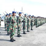 Asisten Perencanaan Danlantamal I Belawan Pimpin Upacara Penaikan Bendera