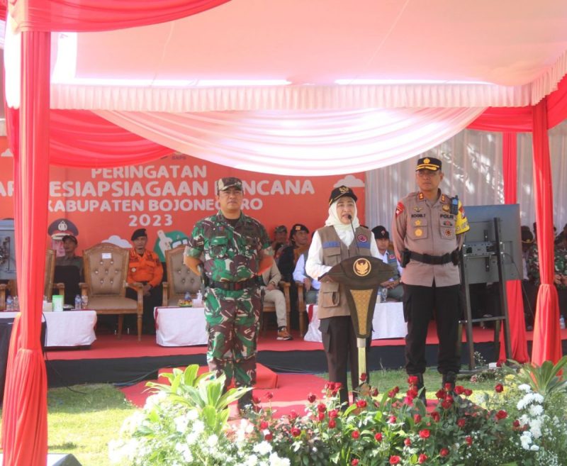Bupati Bojonegoro Pimpin Apel Hari Kesiapsiagaan, Kurangi Risiko Bencana