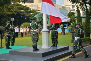 Kodim 0501/JP laksanakan Upacara Bendera 17 an