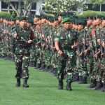 Pangdam Jaya Sambut Personel Satgas Yonmekanisme 203/AK Purna Tugas Operasi Papua Gelar Upacara Kemiliteran