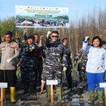 TNI AL Lanal TBA Sukseskan Penanaman Mangrove Jajaran TNI Serentak Seluruh Indonesia