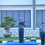 Lantamal I Laksanakan Kegiatan Upacara Bendera 17-an di Lapangan Apel Mako