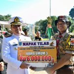 350 Peserta Napak Tilas Luran Teks Proklamasi Gubernur Tentara ALRI Divisi IV Pertahanan Kalimantan Ke- 74 Tahun 2023