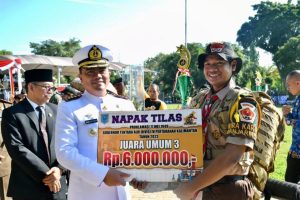 350 Peserta Napak Tilas Luran Teks Proklamasi Gubernur Tentara ALRI Divisi IV Pertahanan Kalimantan Ke- 74 Tahun 2023