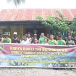 Keceriaan Anak-anak Kaugapu, Brigif R 20 Kostrad Bersama Rakyat Renovasi Taman Kanak Kanak