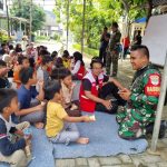 Gandeng Mahasiswa Binus, Non Fisik TMMD 116 Kodim Bekasi Berikan Bimbel Kepada Anak Anak