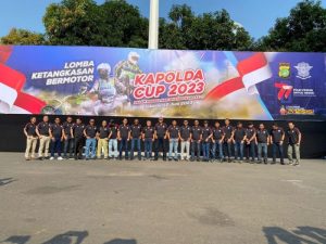 Polda Metro Jaya Sambut HUT Bhayangkara ke-77 Gelar Lomba Ketangkasan Bermotor