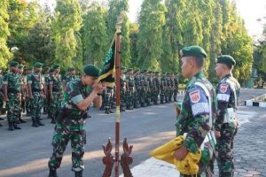 Pangku Jabatan Wadanyon Baru, Disambut Dengan Tradisi Satuan Yonif MR 411 Kostrad