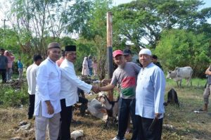 Saling Berbagi, Lanal Dumai Serahkan Hewan Qurban Di Hari Raya Idul Adha 1444 H/2023 M