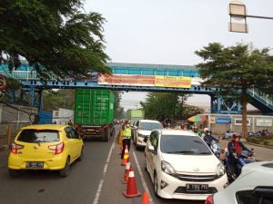 Satlantas Polres Metro Tangerang Kota Berhasil Atasi Kemacetan di Sepanjang Jalan PT Panarub Industry