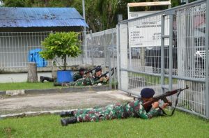 Kolat Koarmada I Laksanakan Uji Terampil Gladi Tugas Tempur P1 dan P2 Untuk Mengasah Kemampuan Prajurit Lanal Dumai