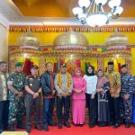 Danlanal Simeulue Hadiri Penyambutan dan Peusijuek Pejabat Baru Kapolres Simeulue