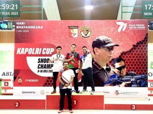 Dua Atlet Penembak Pomdam Jaya Ikuti Kejuaraan Nasional Menembak Kapolri Cup 2023