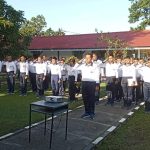 Prajurit Lanal Bintan Bersama Satuan Jajajaran Koarmada I Ikuti Exit Briefing Pangkoarmada I Secara Virtual