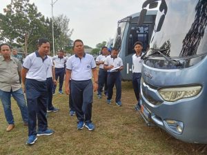 Tingkatkan Operasional Pangkalan, Danlanal Bintan Laksanakan Pengecekan Secara Fisik Kendaraan Dinas