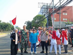 Babinsa Koramil 02/Sawah Besar Hadiri Jalan Santai Memperingati HUT Ke-78 Kemerdekan Republik Indonesia