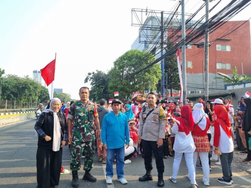 Babinsa Koramil 02/Sawah Besar Hadiri Jalan Santai Memperingati HUT Ke-78 Kemerdekan Republik Indonesia