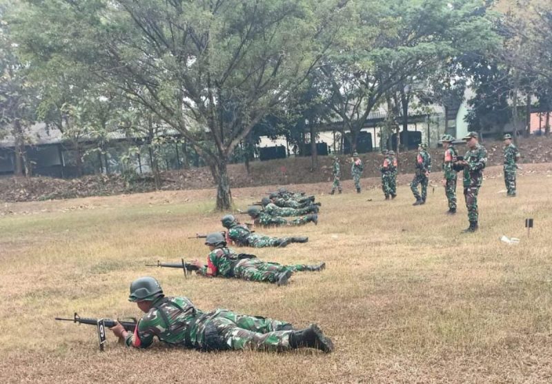 Asah Dan Pelihara Kemampuan, Kodim 0507/Bekasi Laksanakan Latihan Menembak Triwulan III
